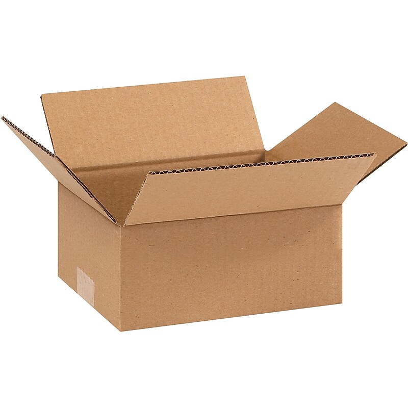 9" x 7" x 4" Shipping Boxes, 32 ECT, Brown, 25/Bundle (974) image 1