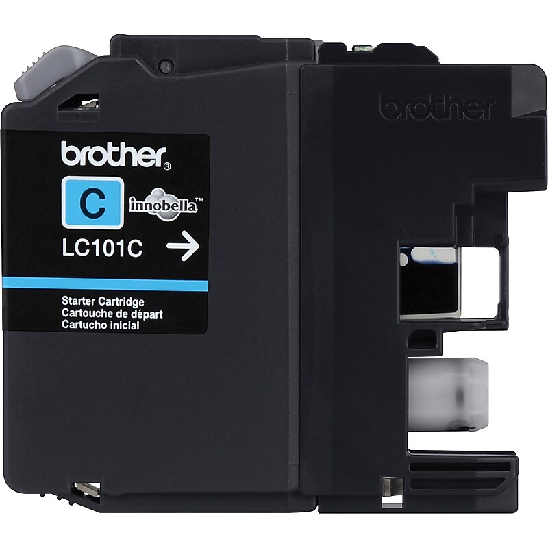 Brother LC101C Cyan Standard Yield Ink Cartridge image 1