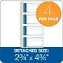 Adams Write 'N Stick Message Pad, 4.76"H x 2.75"L, Unruled, White, 200 Sheets/Pad (SC1153WS)~#|#~s0747918_sc7