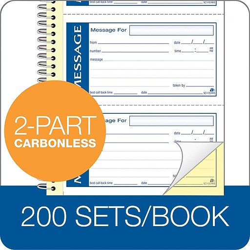 Adams® Write n' Stick® Phone Message Book Staples
