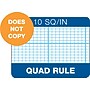 TOPS Graph Pad, 8.5" x 11" (US letter), Quad Ruled, White, 50 Sheets/Pad, 1 Pad/Pack (TOP 35101)~#|#~s0748054_sc7