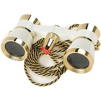 Barska 3x25 Blueline Opera Glass in Pearl White w/ Necklace