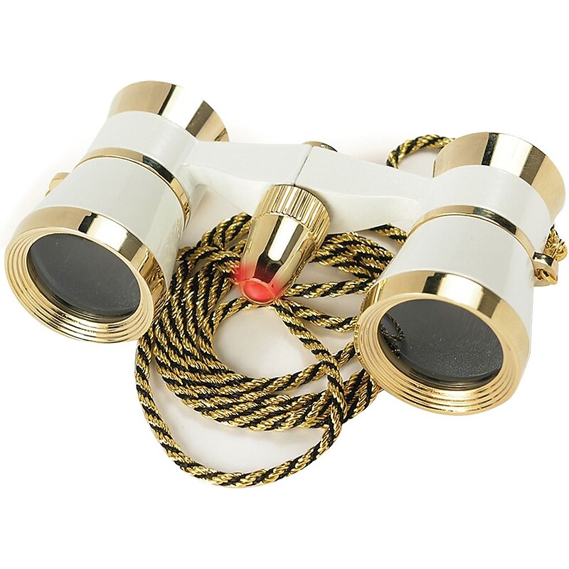Barska 3x25 Blueline Opera Glass in Pearl White w/ Necklace image 1