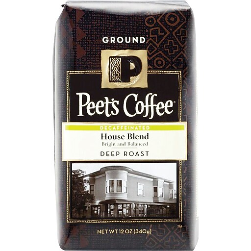 Peet's Coffee House Blend, Deep Roast Decaf Ground Coffee, 12 oz at Staples