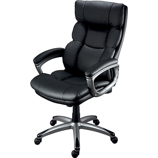 Staples Burlston Luxura Managers Chair, Black Staples