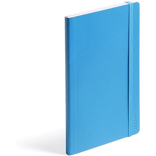 Poppin Medium Soft Cover Notebook, Pool Blue (100006) at Staples