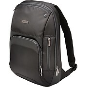 Kensington Triple Trek Backpack, Black, 17"H x 11"W x 3"D