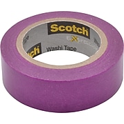 Scotch® Expressions Washi Tape, 0.59" x 10.91 yds., Purple (C314-PUR)