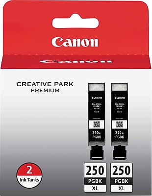 Canon 250XL Black High Yield Ink Cartridge, 2/Pack (6432B004) Sansujyuku sansujyuku.com
