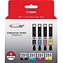 Canon 251 Black/Cyan/Magenta/Yellow Ink Cartridge, 4/Pack   (6513B004)~#|#~s0757567_sc7