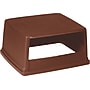 Rubbermaid Glutton Container Open Lid, 56 Gallons, Square, Brown (FG256V00BRN)~#|#~s0759114_sc7