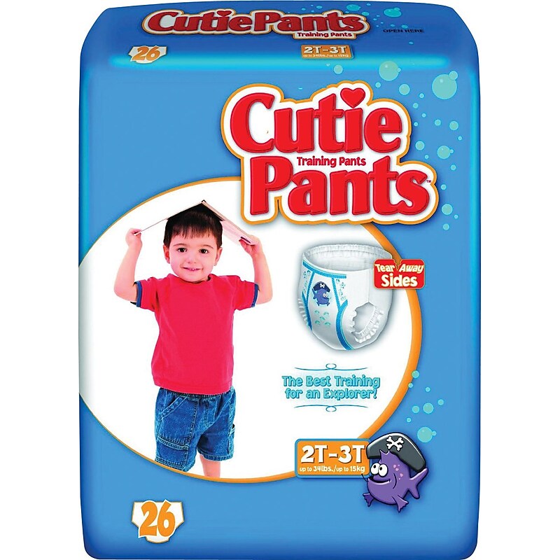 Cuties Training Pants, Boy 2T-3T, 104/Carton (CR7007) image 1
