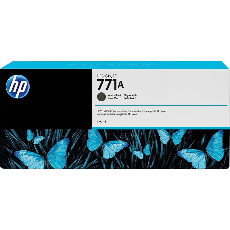 HP 771A Black Matte Standard Yield Ink Cartridge (B6Y15A) image 1