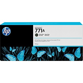 HP 771A Black Matte Standard Yield Ink Cartridge (B6Y15A)