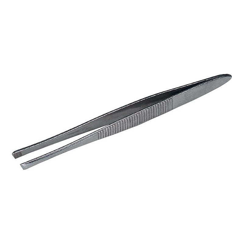 First Aid Only Kit Tweezers, 3" Slanted, Stainless Steel (M5090) image 1
