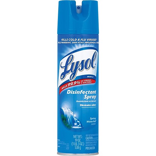 Lysol® Disinfectant Spray, Aerosol, Spring Waterfall®, 19 oz. (79326