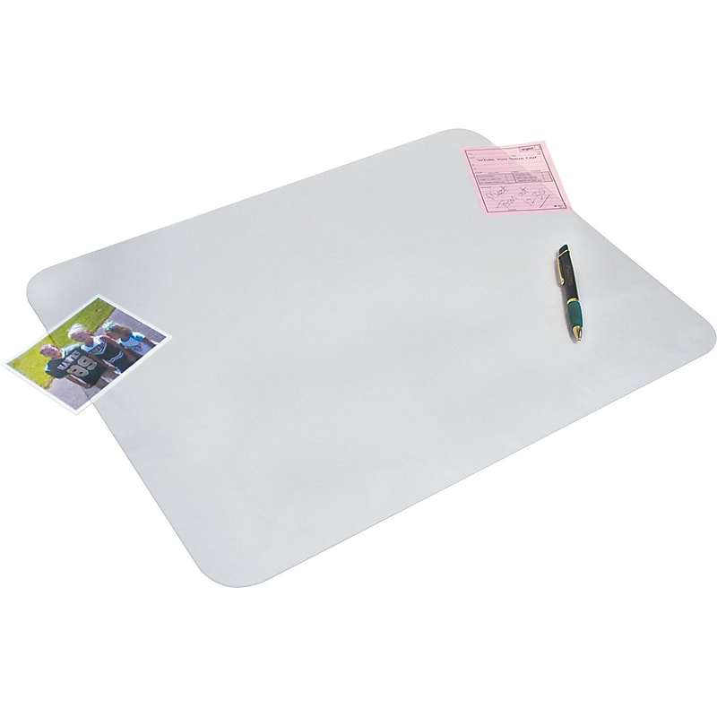 Artistic KrystalView Microban Anti-Slip Vinyl Desk Pad, 22" x 17", Clear (AOP6070MS) image 1