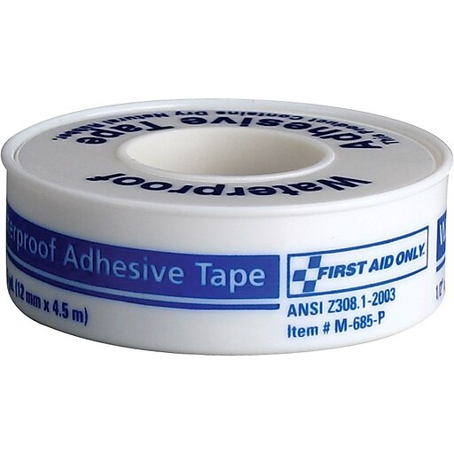 First Aid Only Waterproof Tape, 1/2" x 5 yd (730014/M685P) Staples