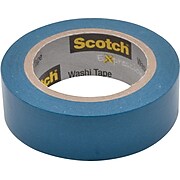 Scotch® Expressions Washi Tape, 0.59" x 10.91 yds., Blue (C314-BLU)
