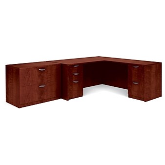 Global Superior BUNDLE14 Workstation, Dark Cherry