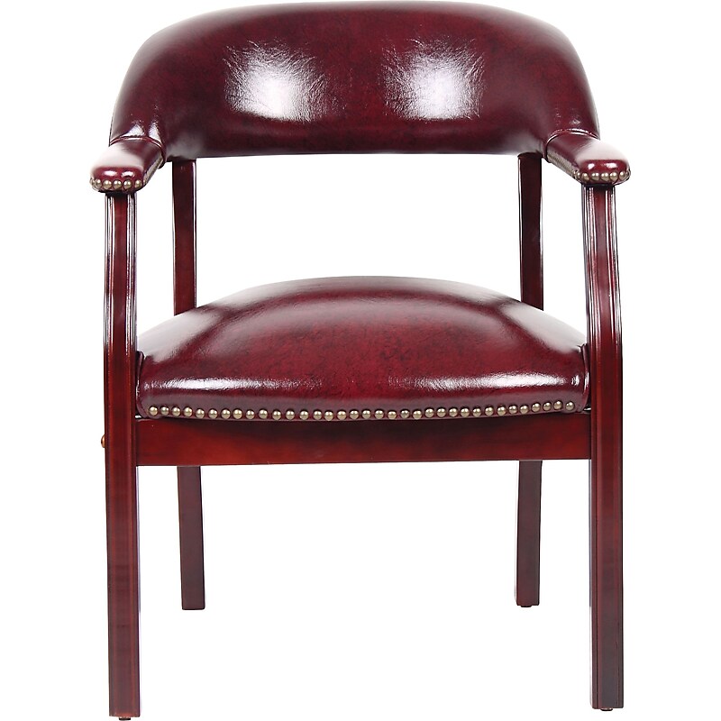BOSS Captain's Guest Arm Chair, Burgundy (B9540-BY) image 1