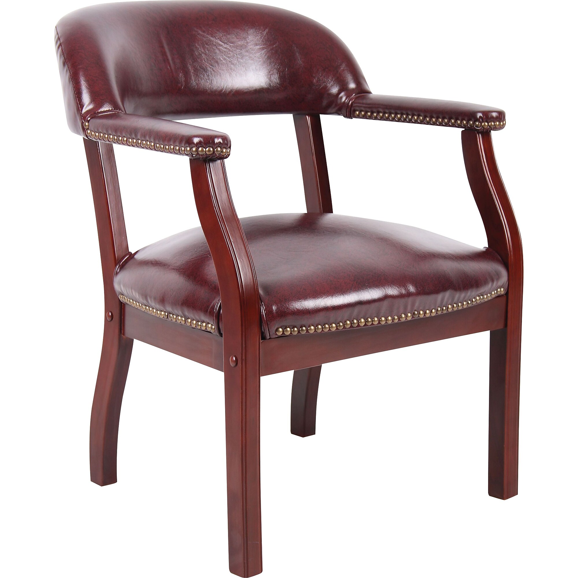 BOSS Captain’s Guest Arm Chair, Burgundy (B9540-BY) Sansujyuku sansujyuku.com