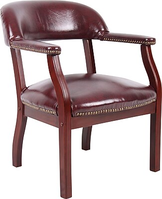 BOSS Captain’s Guest Arm Chair, Burgundy (B9540-BY) Sansujyuku sansujyuku.com