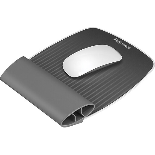 Fellowes ISpire Series Mouse Pad/Wrist Rest Combo, Gray (9311801