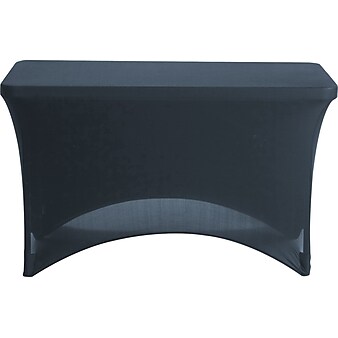 Fabric Table Cover 4' Black