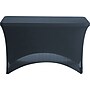 ICEBERG iGear Fabric Table Cover, Polyester/Spandex, 4', Black (16511)~#|#~s0764523_sc7