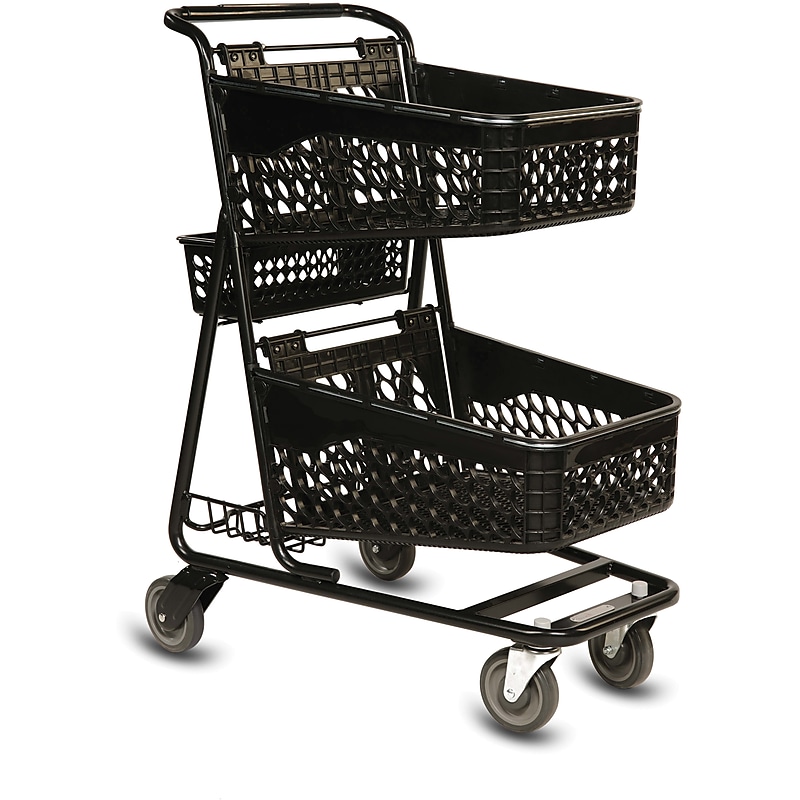 Versacart TT-100 Convenience Shopping Cart, 94.75 Liter, Black (104-100-B-TBLKB) image 1