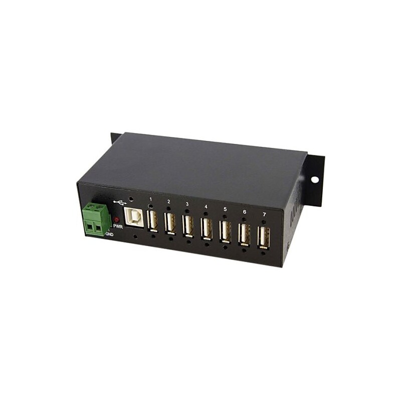 StarTech 7-Port USB 2.0 Hub, Black (ST7200USBM) image 1
