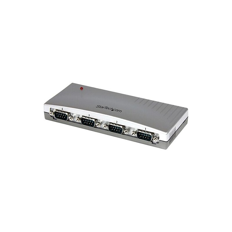 StarTech 4 Port USB to RS232 Serial DB9 Adapter Hub image 1