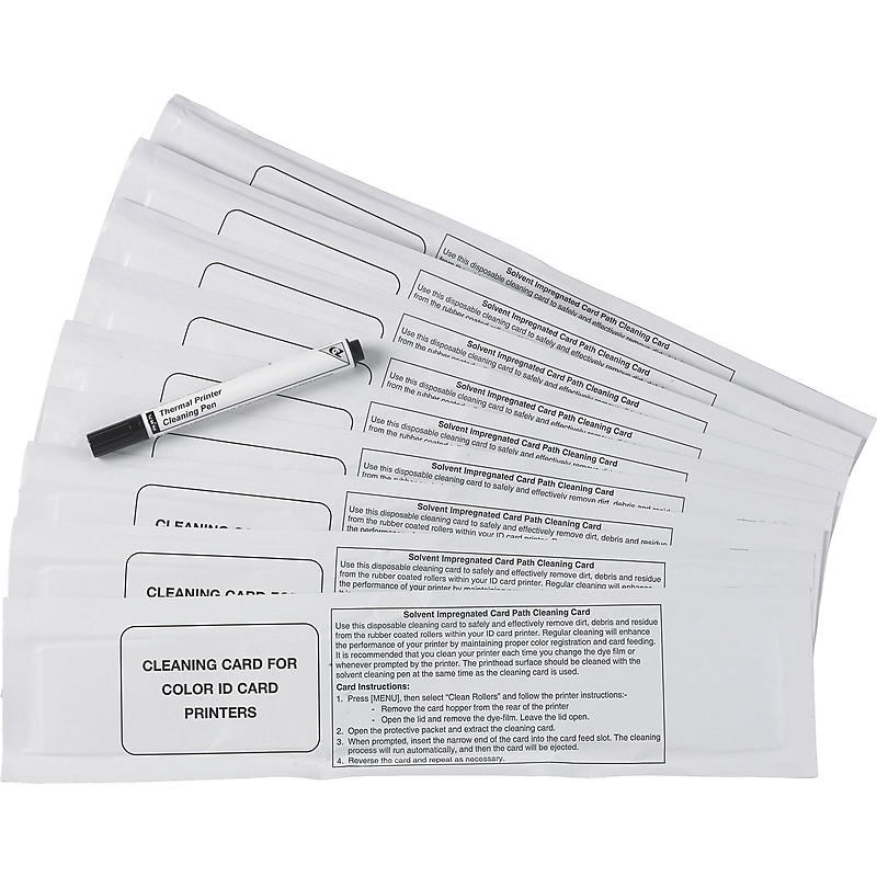 IDville Small Business Edition ID Badge Printer Cleaning Kit (134390431) image 1