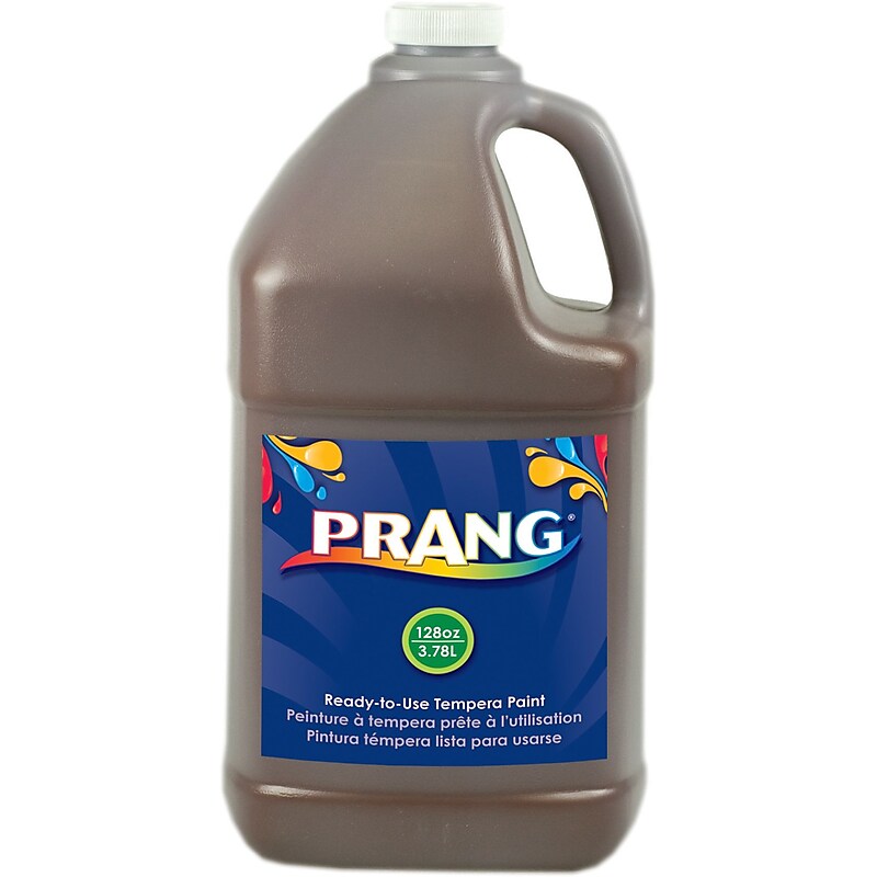 Prang® (Dixon Ticonderoga®) Ready-to-Use Paint, Brown, 128 oz. image 1
