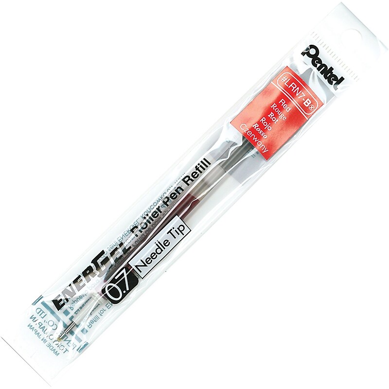 Pentel® Medium Gel® Refill For Pentel® Energel Pens, Each, Red image 1