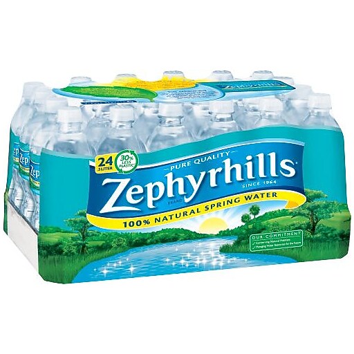 Zephyrhills® 100 Natural Spring Water, 16.9ounce Plastic Bottle, 24