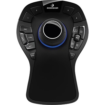 3Dconnexion SpaceMouse Compact Ambidextrous USB Mouse, Black