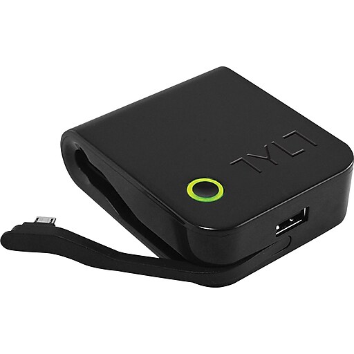 TYLT Energi Travel Charger with Builtin Battery, Mini USB at Staples