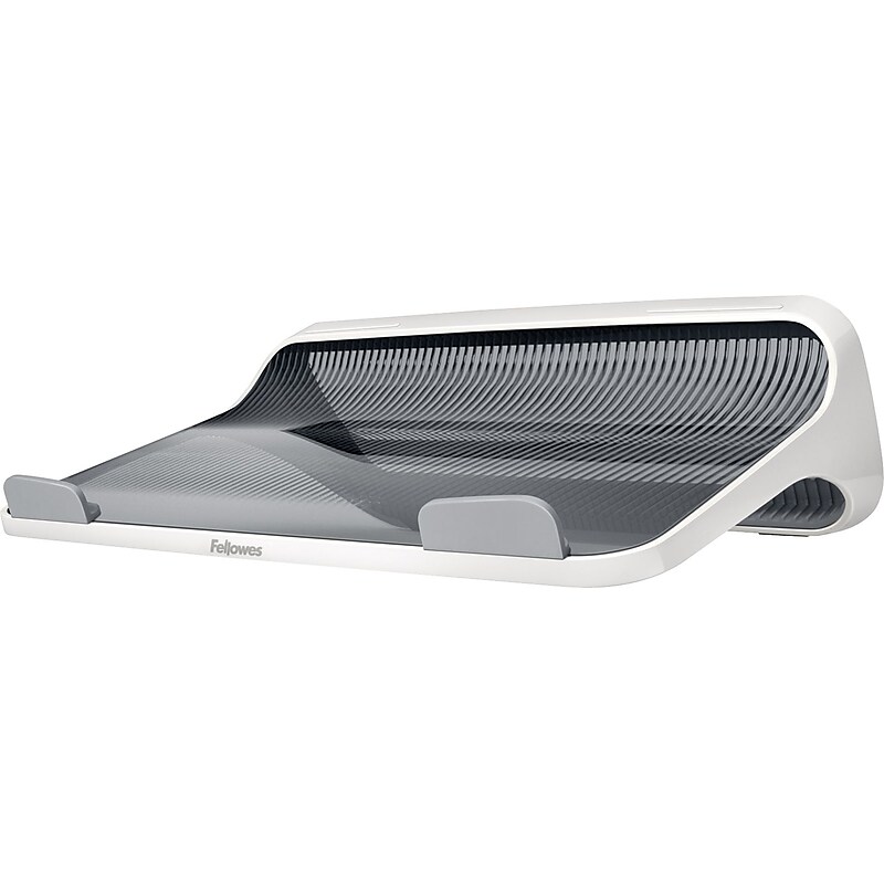 Fellowes I-Spire Laptop Lift, White/Gray (9311201) image 1