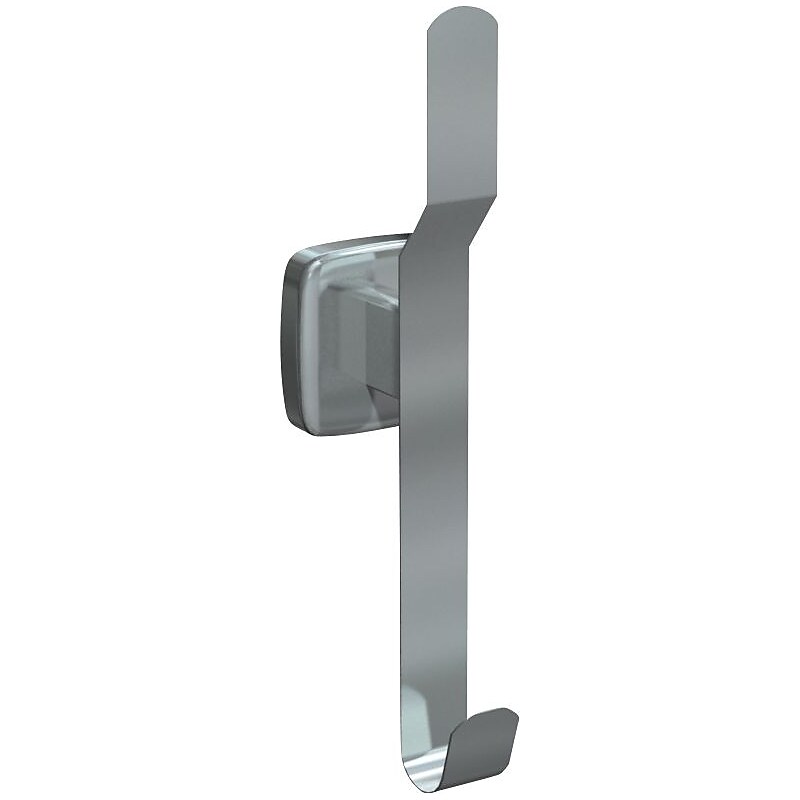 ASI® Double Coat & Hat Hook, Bright Stainless Steel, 7"H x 3"W x 2"L image 1