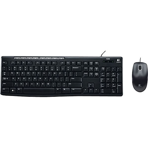 diskriminerende Hårdhed meget Logitech Media Combo MK200 Keyboard and Mouse, Black (920-002714) | Staples