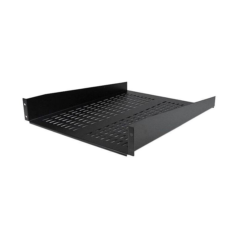 StarTech 2U Rack Mountable Server Shelf, Black (CABSHELF22V) image 1