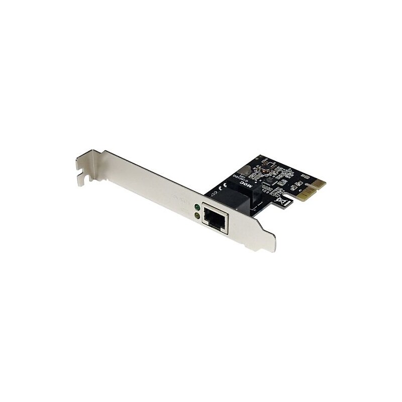 StarTech 1 Port PCI Express PCIe Gigabit Network Server Adapter NIC Card - Dual Profile image 1