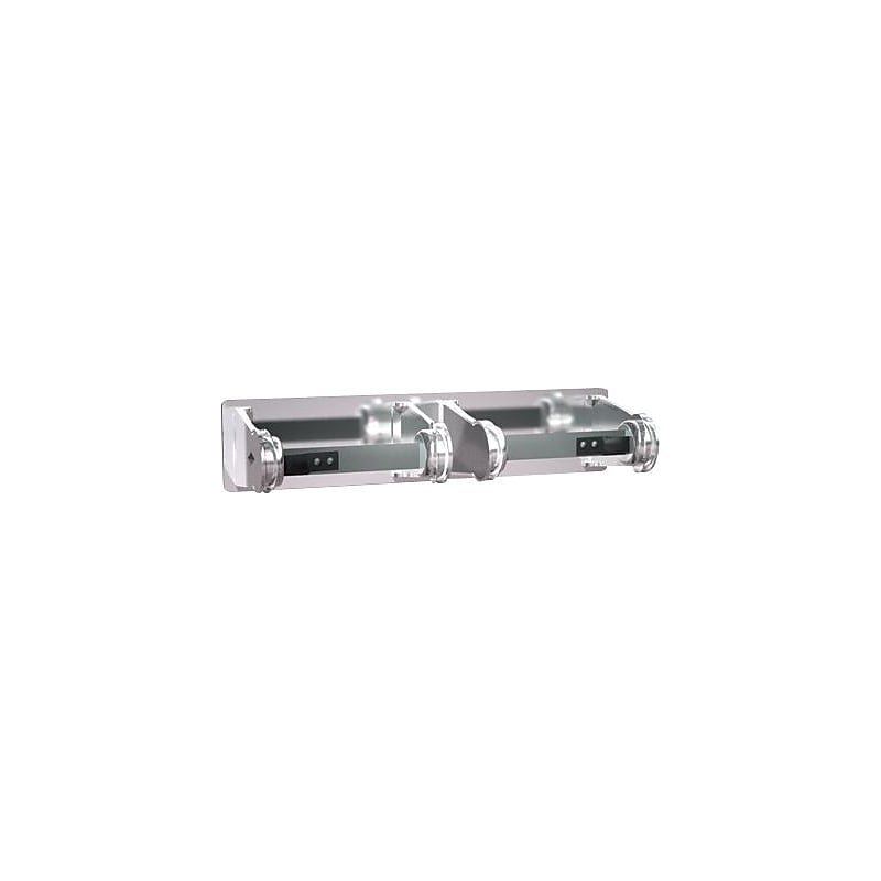 ASI® Double Toilet Tissue Holder, Surface Mounted, Chrome, 2 3/4"H x 4 1/4"W x 12 3/8"D image 1