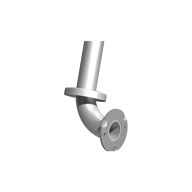 ASI® Straight Grab Bar with Snap on Flange Covers, Stainless Steel, 1.5" Diam x 42"L image 1