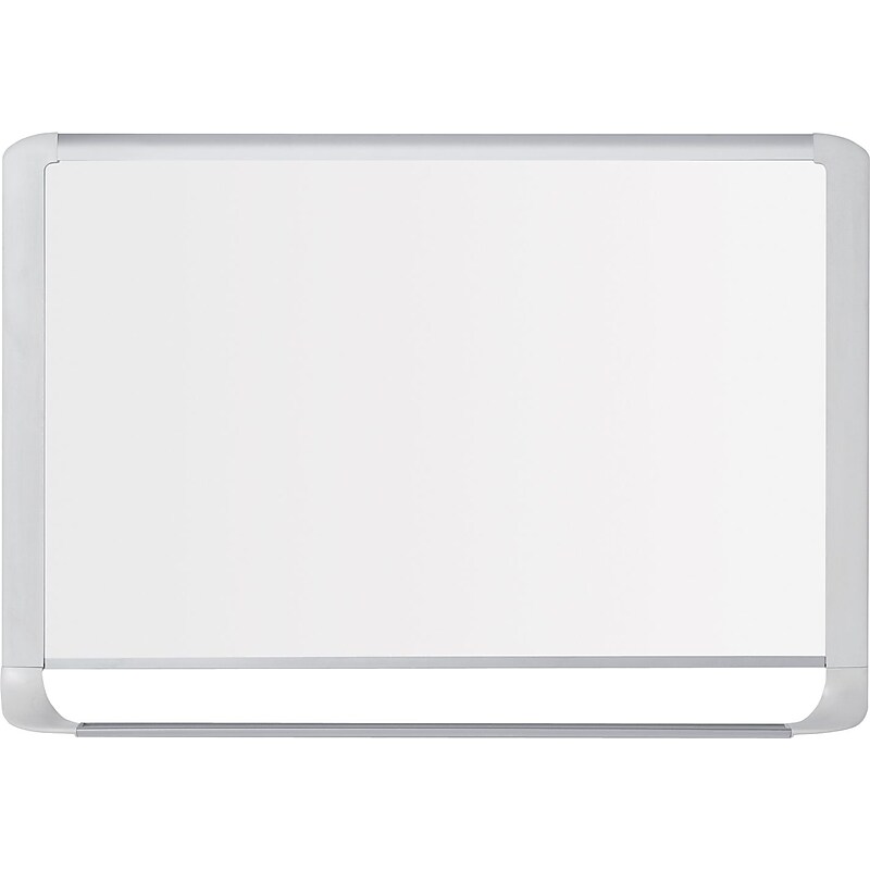 MasterVision® Gold Ultra™ 48" x 96" x 7/10" Steel Magnetic Dry Erase Boards, White (MVI210205) image 1