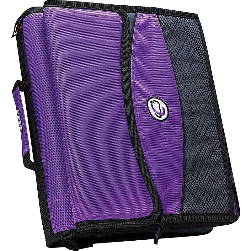 Case It D-901 2" 3-Ring Zipper Binders, Purple (D-901 PUR) image 1