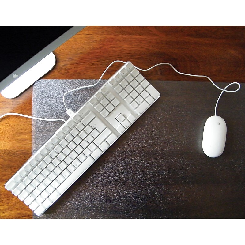 Floortex Plastic Desk Pad, 19" x 24.01", Blue (FPDE1924P) image 1