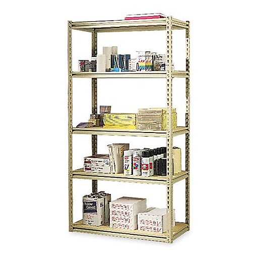 Tennsco Commercial Shelving Unit, Supports 1,000 lbs. per Shelf, Sand